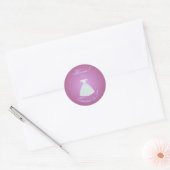 Prinzessin Sticker "Hurra!" Rosa Gradient & Blaues (Umschlag)