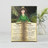 Prinzessin Storybook Einladungen zum Geburtstag (Stehend Vorderseite)