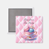 Prinzessin Teatime Macarons Magnet (Vorderseite/Rückseite)