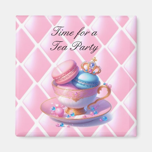 Prinzessin Teatime Macarons Magnet (Vorne)