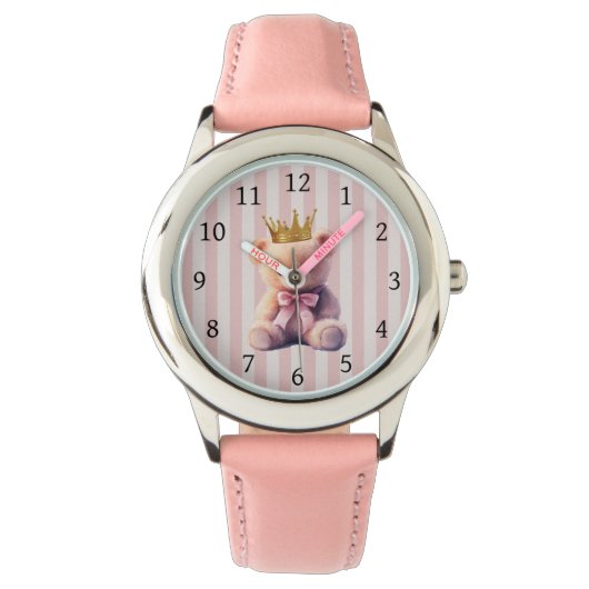 Prinzessin Teddybär Armbanduhr (Vorderseite)