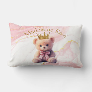 Prinzessin Teddybär mit individuellem Namen Lendenkissen