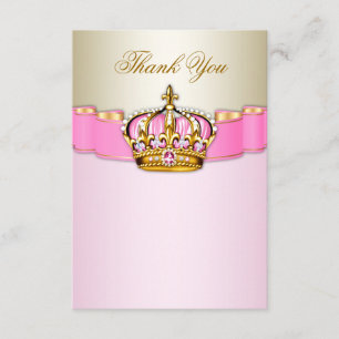Prinzessin Thank You Cards Dankeskarte