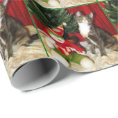 Prinzessin Tianas Weihnachten - Katze / Kitten Geschenkpapier (Rolleneckpunkt)