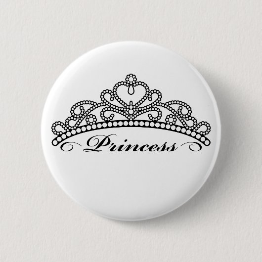 Prinzessin Tiara Button (Vorderseite)