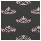 Prinzessin Tiara Crown - Rosa Stoff (Nahaufnahme)