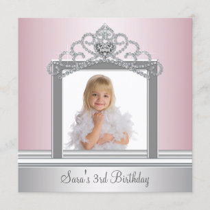 Prinzessin Tiara Foto Prinzessin Geburtstagsfeier Einladung