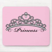 Prinzessin Tiara Mouseapad (rosa Hintergrund) Mousepad (Vorne)