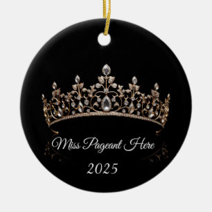Prinzessin Tiara-Ornament Keramik Ornament