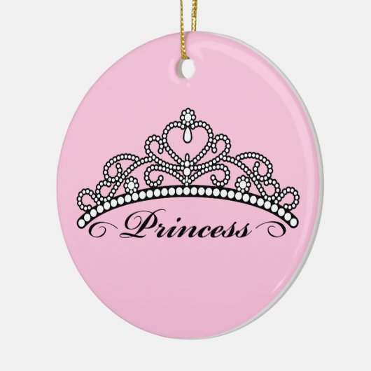 Prinzessin Tiara Ornament (rosa Hintergrund) (Links)