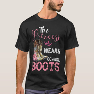 Prinzessin trägt Cowgirl-Stiefel Cowgirl T-Shirt