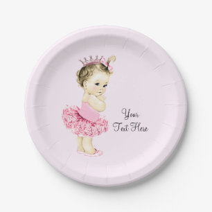 Prinzessin Tutu Baby Shower Pappteller