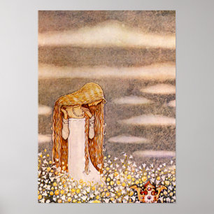 „Prinzessin Tuvstarr“ John Bauer Aquarell Poster