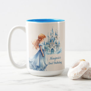Prinzessin und Burg Zweifarbige Tasse