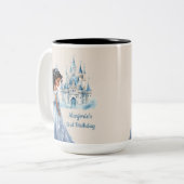 Prinzessin und Burg Zweifarbige Tasse (Vorderseite Links)