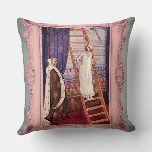 Prinzessin und das Pea Story Kissen | (Rückseite)