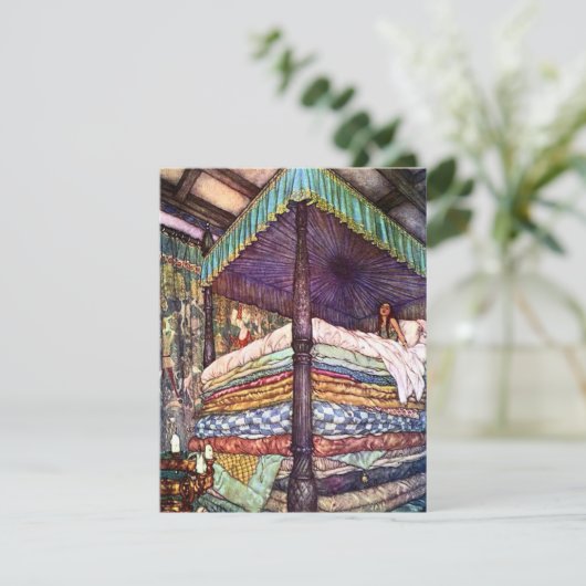 Prinzessin und die Erbsen-Einladung Einladung (Stehend Vorderseite)