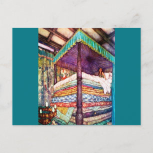 Prinzessin und die Pea Postkarte