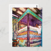 Prinzessin und die Pea Postkarte (Vorne/Hinten)