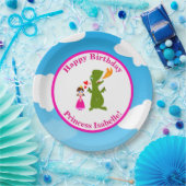 Prinzessin und Drache-feenhafte Pappteller (Party)