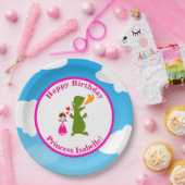 Prinzessin und Drache-feenhafte Pappteller (Party)