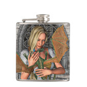 Prinzessin und Drache Flachmann (Vorderseite)