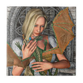 Prinzessin und Drache Fliese (Vorderseite)