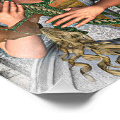 Prinzessin und Drache Fotodruck (Ecke)