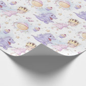 Prinzessin und Drache Geschenkpapier (Ecke)