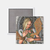 Prinzessin und Drache Magnet (Vorderseite/Rückseite)
