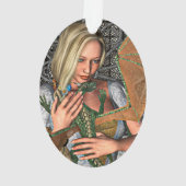 Prinzessin und Drache Ornament (Rückseite)