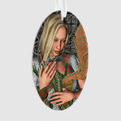 Prinzessin und Drache Ornament (Vorderseite)