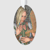 Prinzessin und Drache Ornament (Vorderseite)