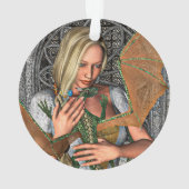 Prinzessin und Drache Ornament (Rückseite)