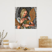 Prinzessin und Drache Poster (Küche)