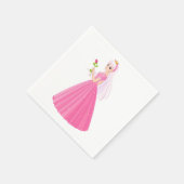 Prinzessin und ein Rose Papier Napkins Serviette (Ecke)