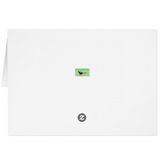 Prinzessin und Erbse Geburtstagskarte (Rückseite Horizontal)