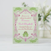 Prinzessin und Frosch Einladung (Stehend Vorderseite)