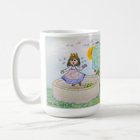 Prinzessin und Frosch Kaffeetasse (Links)