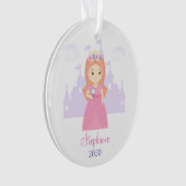 Prinzessin und ihr magischer Spiegel Ornament (Vorderseite)