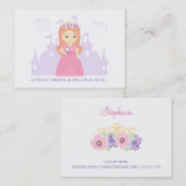 Prinzessin und ihr Magisches Spiegelspieldatum Telefonnummerkarte (Vorne/Hinten)