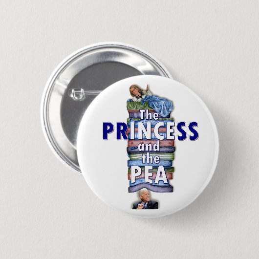 Prinzessin und Pea Button (Vorne & Hinten)
