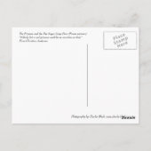 Prinzessin und Pea Postkarte (Rückseite)