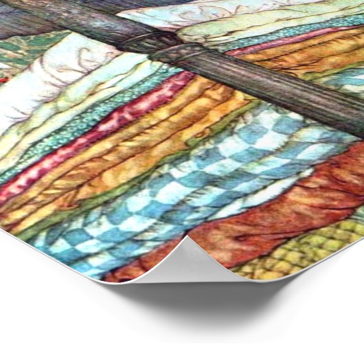 Prinzessin und Pea Print - Märchen Hans Ander Poster (Ecke)