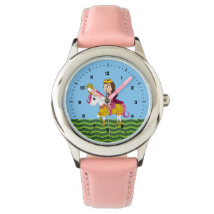 Prinzessin und Pony-Zeichentrick Armbanduhr