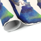 Prinzessin und Prinzessin glänzender Umschlagpapie Geschenkpapier (Rolleneckpunkt)