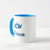 Prinzessin und Prinzessin Moderne Typografie Tasse (Vorderseite Links)