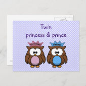 Prinzessin und Prinzessin Postkarte (Vorne/Hinten)