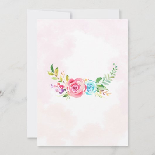 Prinzessin und Prinzessin zum Geburtstag Einladung (Rückseite)