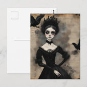 Prinzessin und Ravens Postkarte (Vorne/Hinten)